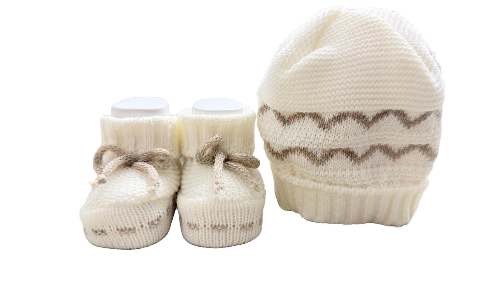 Set calzini e cappellino nascita