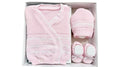 Set neonata maglioncino con calzini e cappellino in misto lana