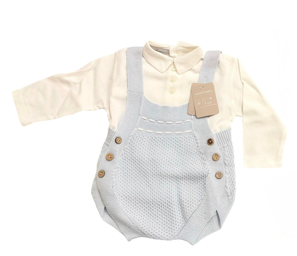 Camicietta con pagliaccetto neonato