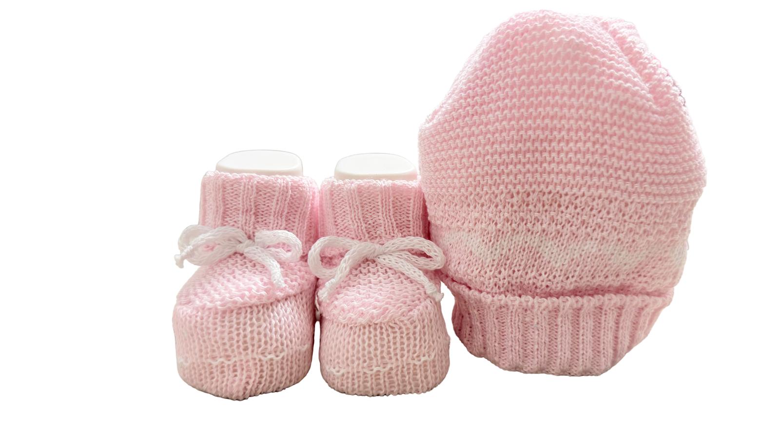 Set calzini e cappellino nascita